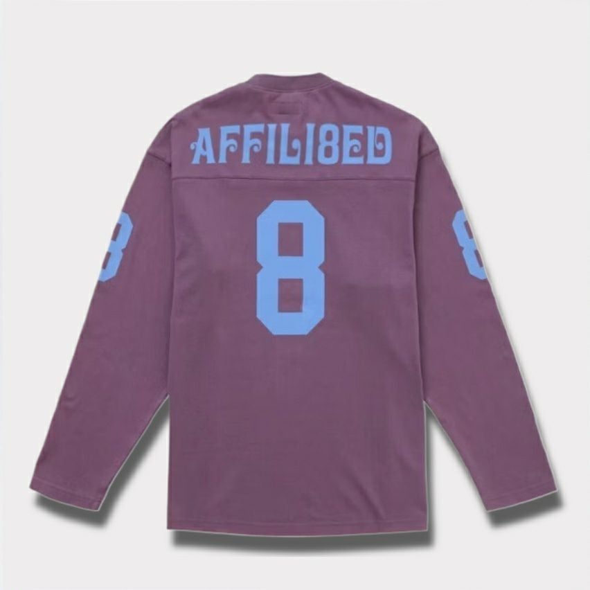 Supreme シュプリーム 2025SS Affiliated L/S Football Top アフィリエイトロングスリーブトップ Tシャツ ダスティーパープル1