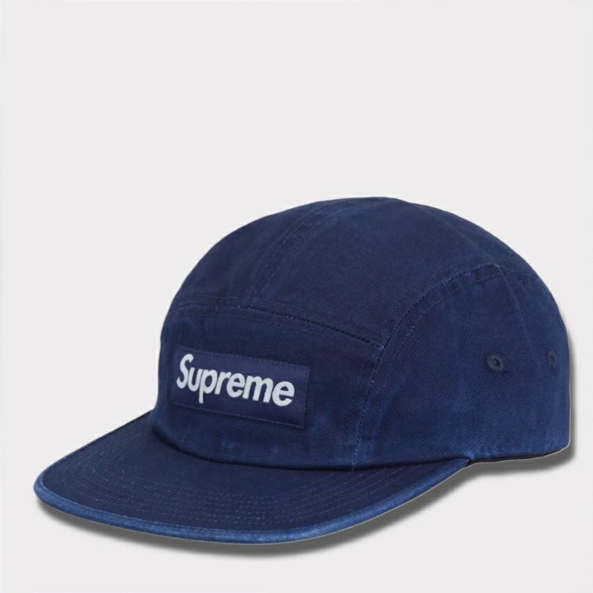 Supreme シュプリーム 2025SS Washed Chino Twill Camp Cap ウォッシュチノツイルキャンプキャップ インディゴ