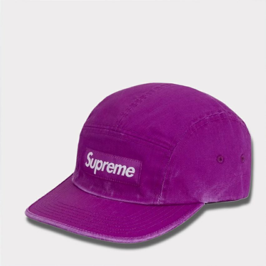 シュプリーム　チノ　キャンプキャップ　ジェットキャップ　パープル　紫 Supreme シュプリーム 2024SS Washed Chino Twill Camp Cap ウォッシュ