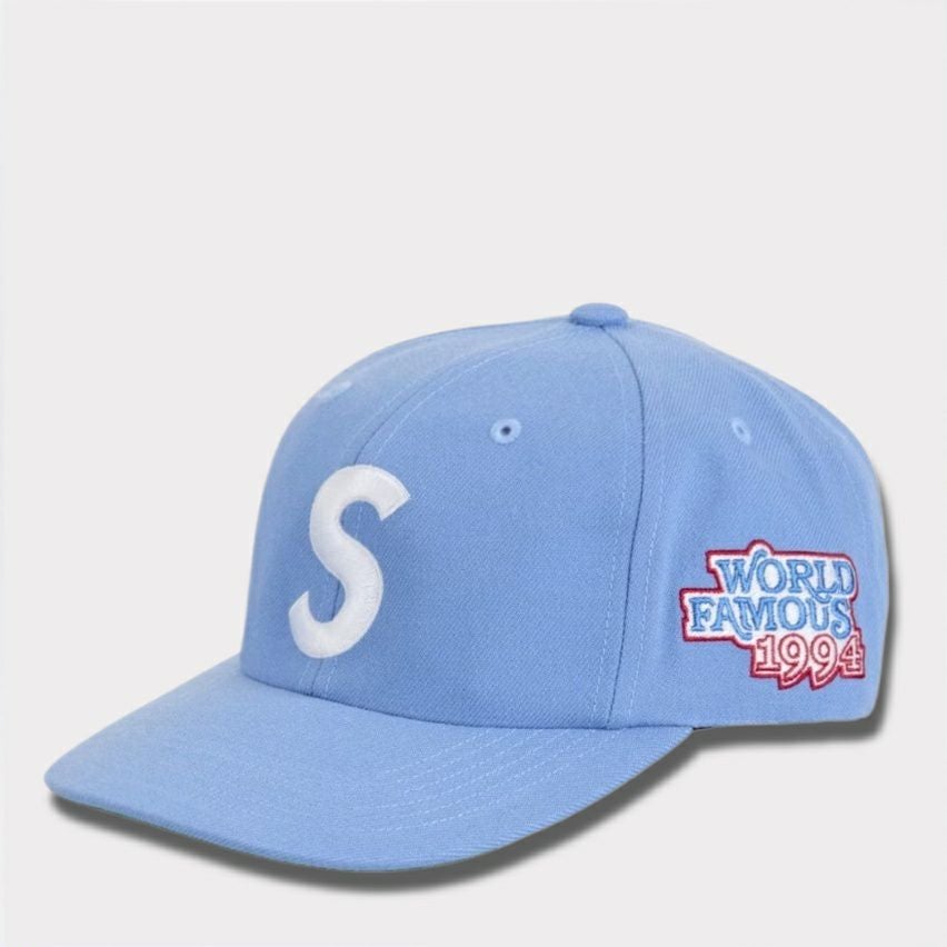 Supreme シュプリーム 2025SS World Famous S Logo 6Panel Cap ワールドフェイマスSロゴ6パネルキャップ ライトブルー