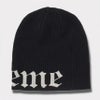 Supreme シュプリーム 2025SS Old English Printed Beanie オルドイングリッシュプリントビーニー ニット帽 ブラック 黒1