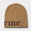  Supreme シュプリーム 2025SS Old English Printed Beanie オルドイングリッシュプリントビーニー ニット帽 タン2