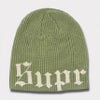 Supreme シュプリーム 2025SS Old English Printed Beanie オルドイングリッシュプリントビーニー ニット帽 グリーン