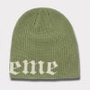 Supreme シュプリーム 2025SS Old English Printed Beanie オルドイングリッシュプリントビーニー ニット帽 グリーン1
