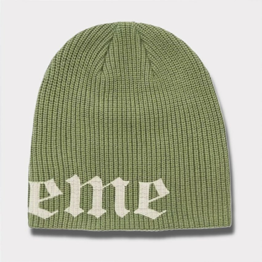 Supreme シュプリーム 2025SS Old English Printed Beanie オルドイングリッシュプリントビーニー ニット帽 グリーン1