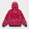 Supreme シュプリーム 2025SS Bandana Jacquard Denim Hooded Work Jacket バンダナジャガードデニムフードワークジャケット　レッド1
