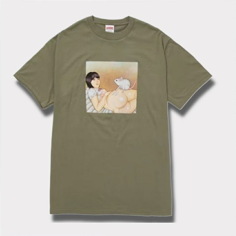  Supreme シュプリーム 2025SS Mouse Tee マウスTシャツ ライトオリーブ