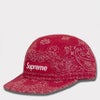 Supreme シュプリーム 2025SS Bandana Jacquard Denim Camp Cap バンダナジャガードデニムキャンプキャップ レッド 赤