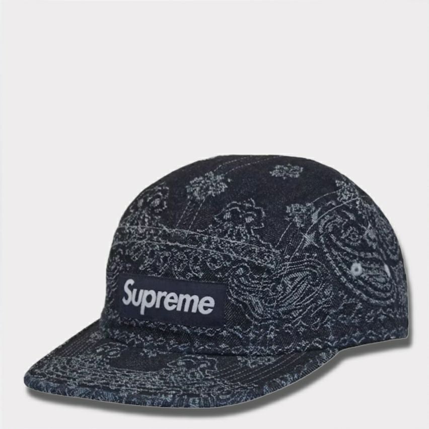 Supreme シュプリーム 2025SS Bandana Jacquard Denim Camp Cap バンダナジャガードデニムキャンプキャップ インディゴ