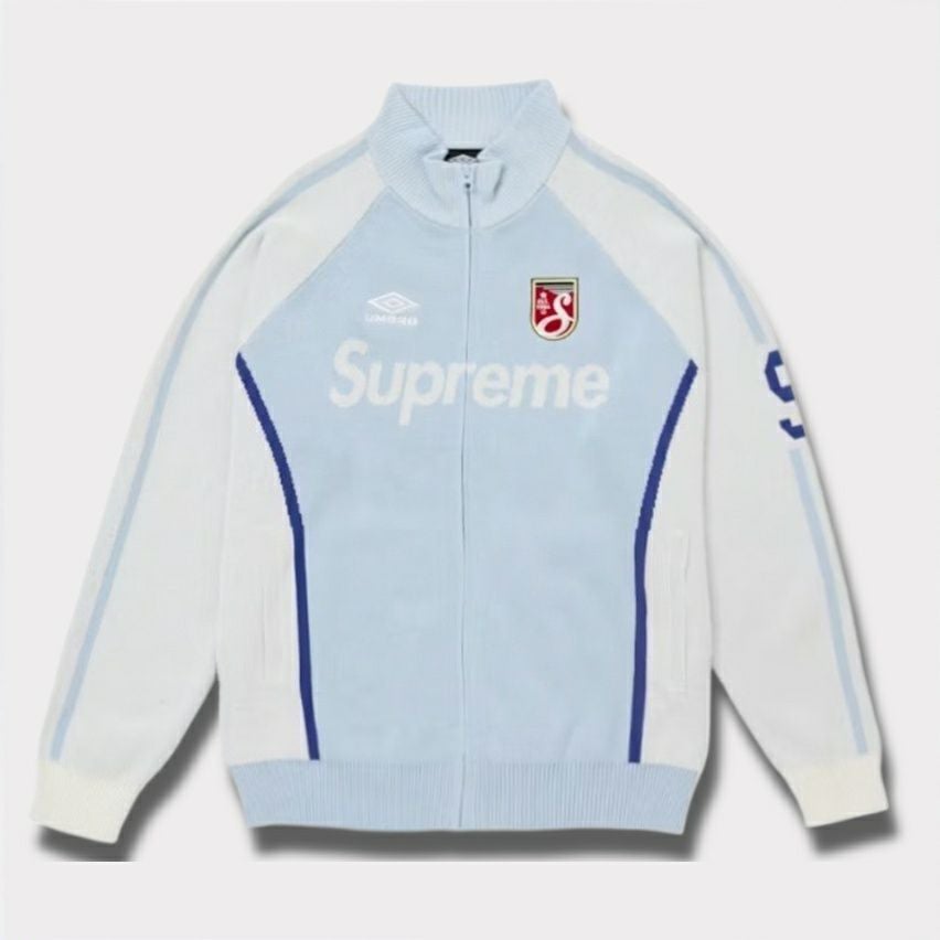 umbro ホワイト ジップアップジャケット F Umbro ジップアップジャケット L ホワイト/ネイビー - メルカリ
