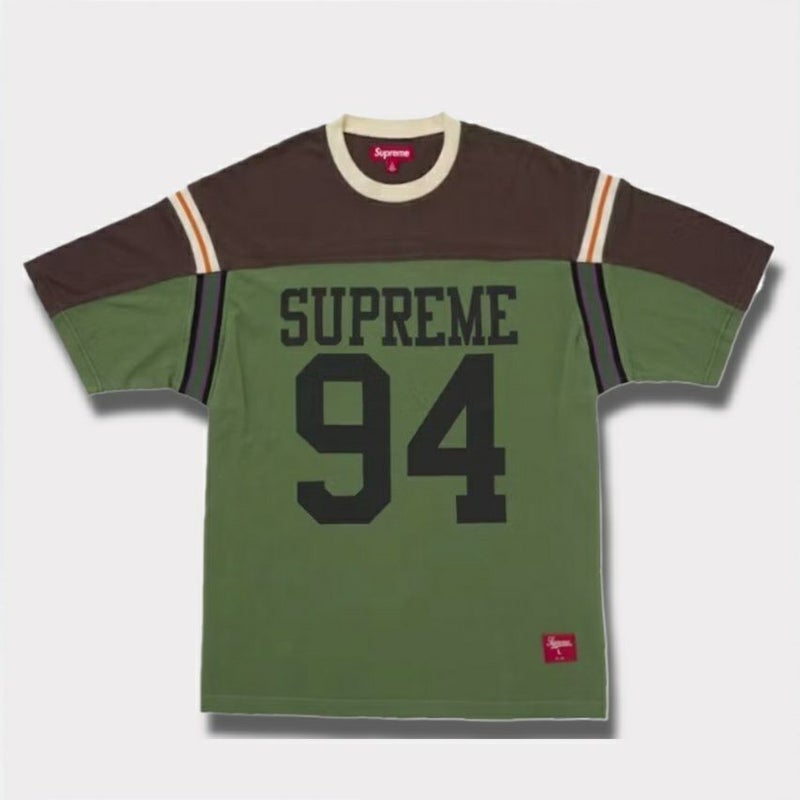 Supreme シュプリーム 2025SS Split S/S Football Top スプリットショートスリーブフットボールトップ Tシャツ グリーン