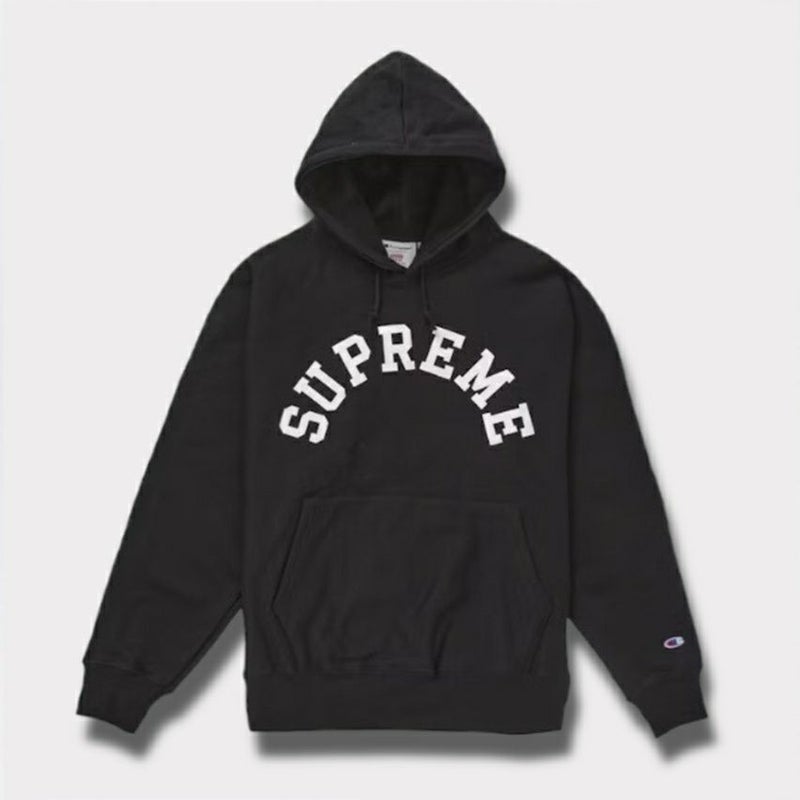  Supreme シュプリーム 2025SS Champion Hooded Sweatshirt チャンピオンフードパーカー ブラック　黒