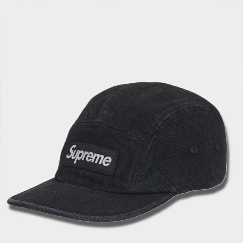  Supreme シュプリーム 2025SS Denim Camp Cap デニムキャンプキャップ ブラック 黒