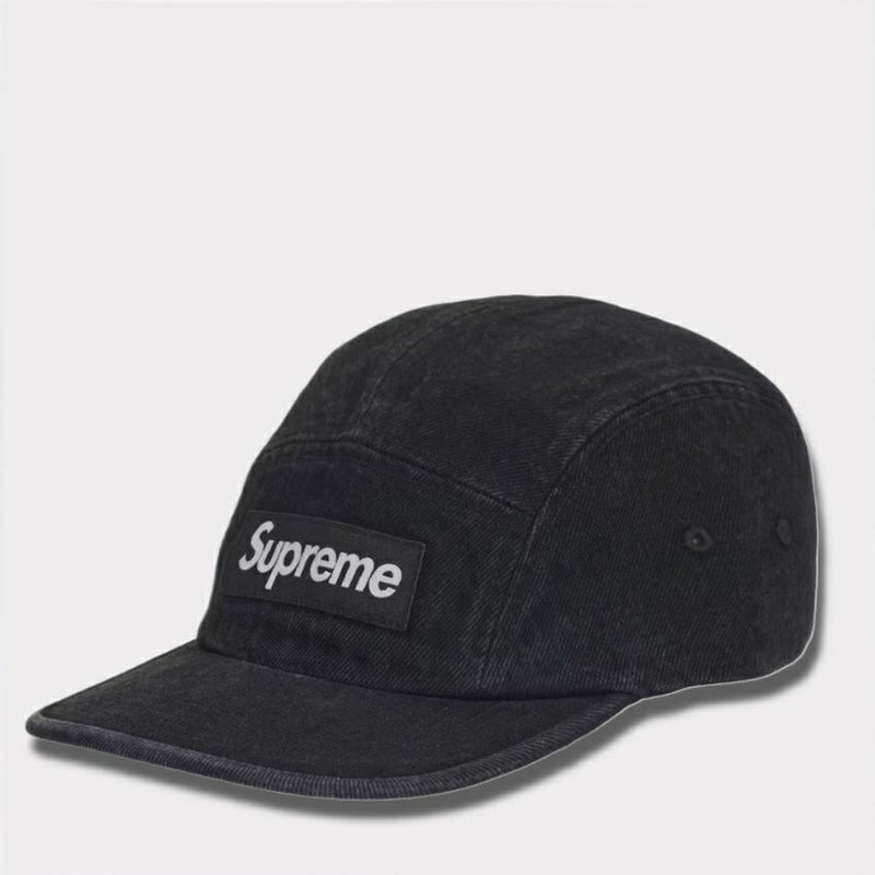  Supreme シュプリーム 2025SS Denim Camp Cap デニムキャンプキャップ ブラック 黒