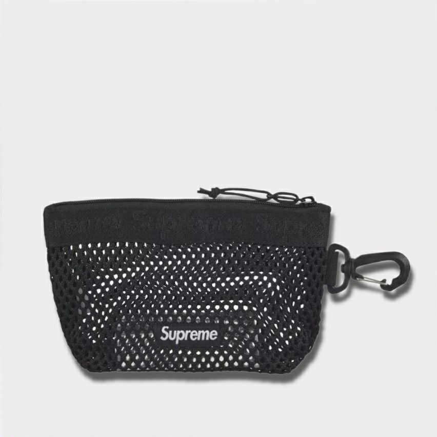 Supreme シュプリーム 2025SS Mesh Mini Pouch メッシュミニポーチ　ブラック 黒