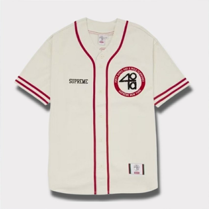 Supreme シュプリーム 2025SS 40 Acres Twill Baseball Jersey 40