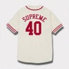 Supreme シュプリーム 2025SS 40 Acres Twill Baseball Jersey　40エーカーズズツイルベースボールジャージー　ナチュラル1