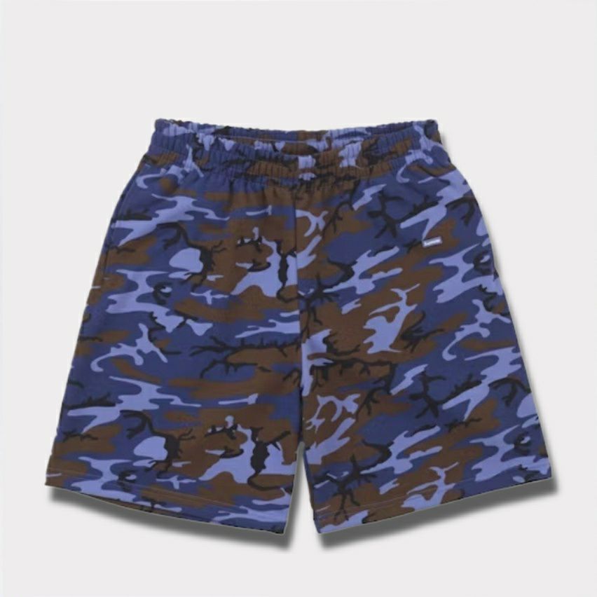 Supreme シュプリーム 2025SS Small Box Sweatshort スモールボックススウェットショーツ ブルーカモ