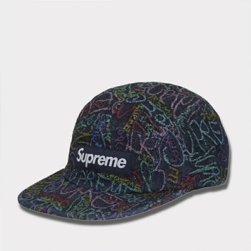 Supreme シュプリーム 2025SS Handwriting Denim Camp Cap　ハンドライティングデニムキャンプキャップ　インディゴ