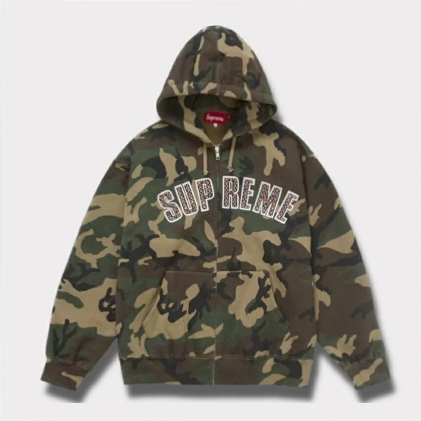 Supreme シュプリーム 2025SS B.B. Simon Zip Up Hooded Sweatshirt　ビービーサイモンジップアップフードスウェットパーカー　ウッドランドカモ