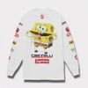 Supreme シュプリーム 2025SS SpongeBob Castelli Racing L/S Tee スポンジボブカステリレーシングロングスリーブTシャツ　ホワイト 白