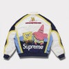 Supreme シュプリーム 2025SS SpongeBob SquarePants Jeff Hamilton Racing Jacket スポンジボブスクエアパンツジェフハミルトンレーシングジャケット　ホワイト 白1