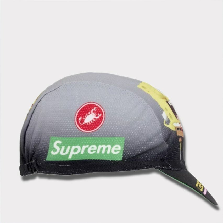 Supreme シュプリーム 2025SS SpongeBob SquarePants Castelli Cycling Cap　スポンジボブスクエアパンツカステリ サイクリングキャップ　ブラック 黒2