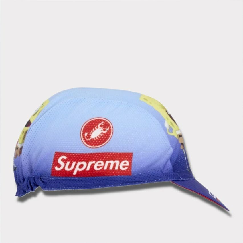  Supreme シュプリーム 2025SS SpongeBob SquarePants Castelli Cycling Cap　スポンジボブスクエアパンツカステリ サイクリングキャップ　ブルー 青2