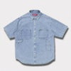 Supreme シュプリーム 2025SS Loose Fit S/S Denim Painter ルーズフィットショートスリーブデニムペインターシャツ　ウォッシュインディゴ
