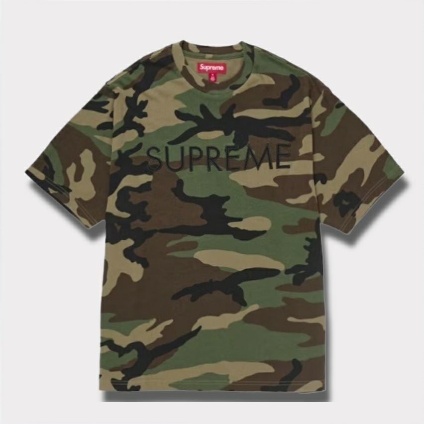 Supreme シュプリーム 2025SS Capital S/S Top　キャピタルショートスリーブ トップTシャツ ウッドランドカモ