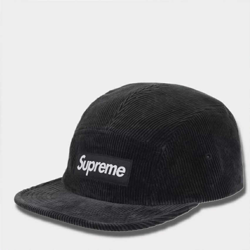Supreme シュプリーム 2025SS Corduroy Camp Cap コーデュロイ キャンプキャップ ブラック