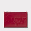 Supreme シュプリーム 2025SS Leather Zip Card Holder レザージップカードホルダー レッド