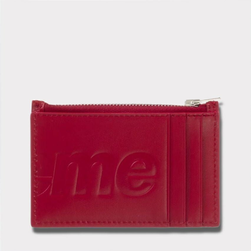 Supreme シュプリーム 2025SS Leather Zip Card Holder レザージップカードホルダー レッド1