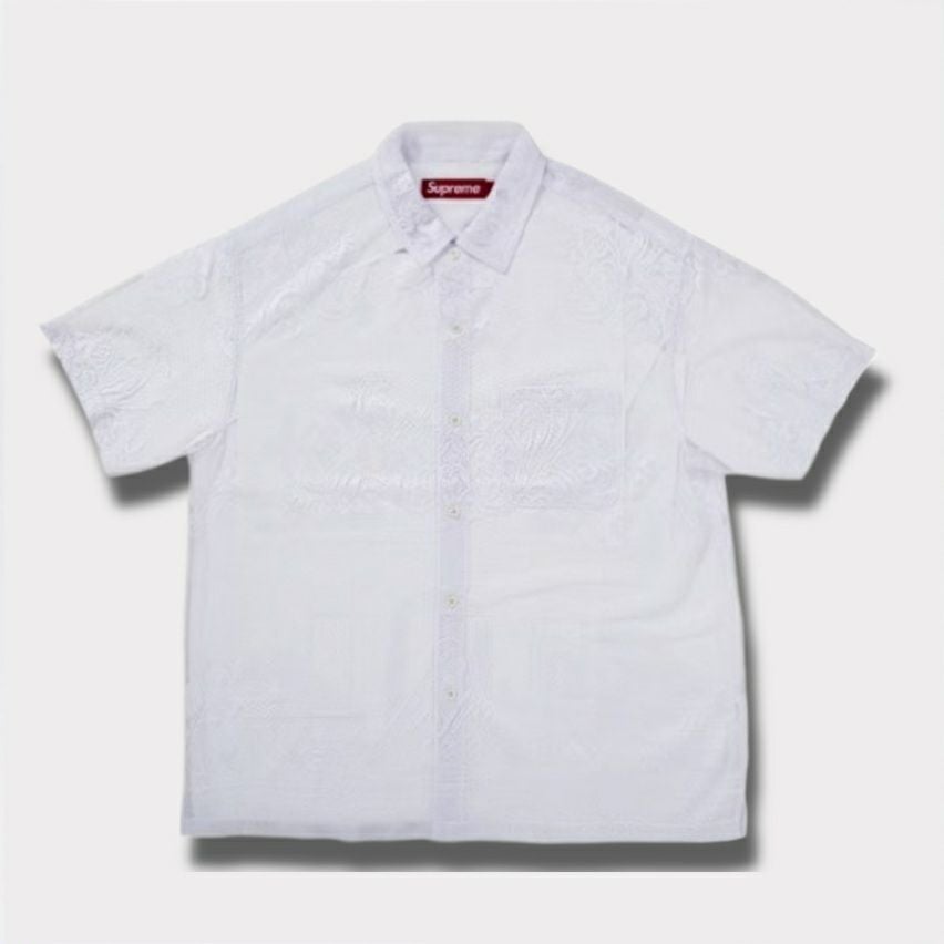  Supreme シュプリーム 2025SS Last Supper Lace S/S Shirt ラストサパーレースショートスリーブシャツ ホワイト