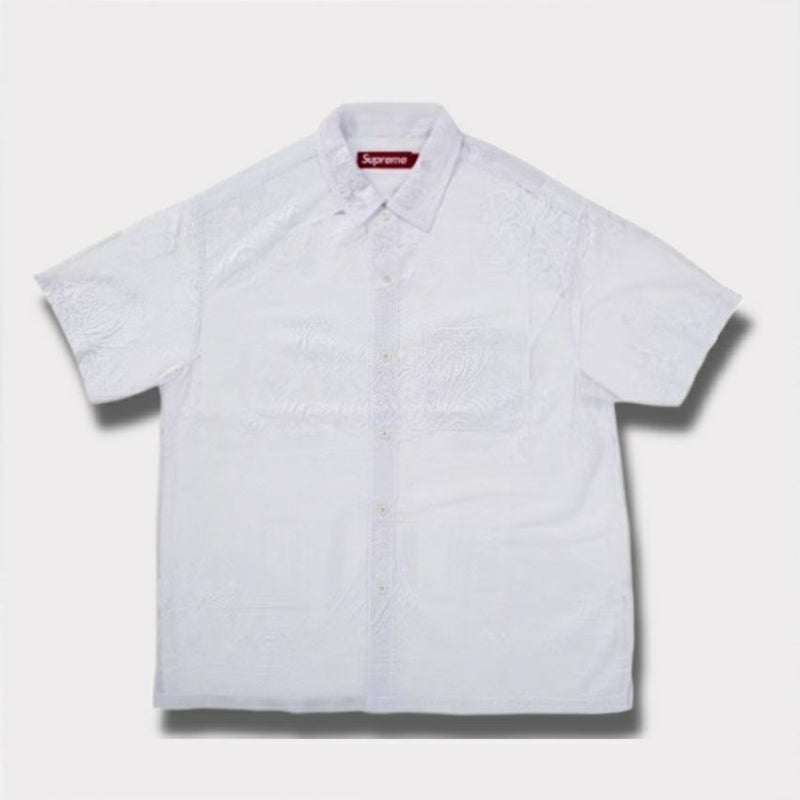  Supreme シュプリーム 2025SS Last Supper Lace S/S Shirt ラストサパーレースショートスリーブシャツ ホワイト