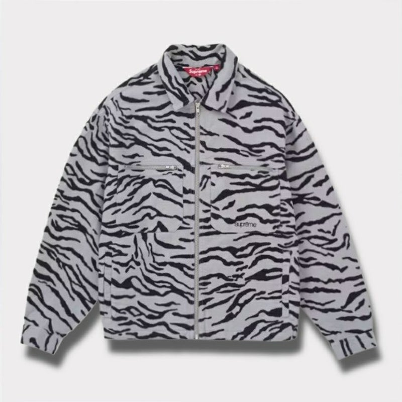 Supreme シュプリーム 2025SS Moleskin Work Jacket モールスキンワークジャケット ゼブラ