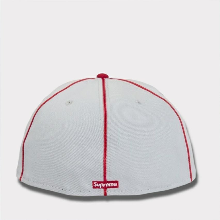  Supreme シュプリーム 2025SS Piping Script Logo New Era Cap パイピングスクリプトロゴニューエラキャップ グレー1