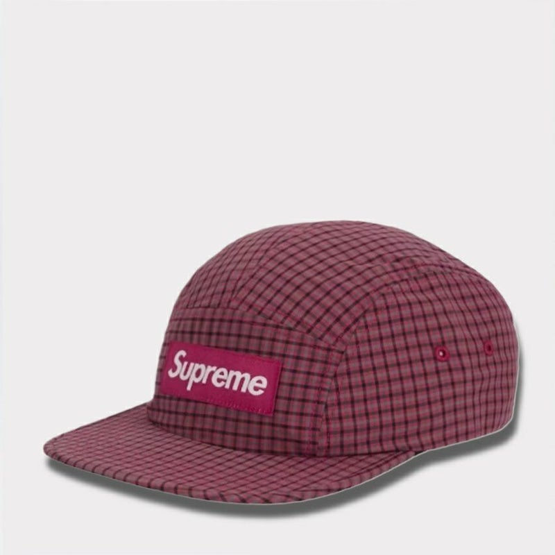 Supreme シュプリーム 2025SS Cordura Plaid Camp Cap コーデュラプレイドキャンプキャップ レッド