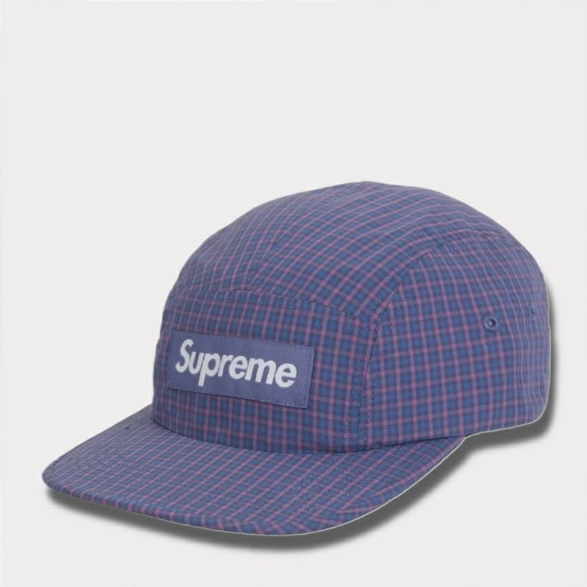 Supreme シュプリーム 2025SS Cordura Plaid Camp Cap コーデュラプレイドキャンプキャップ パープル