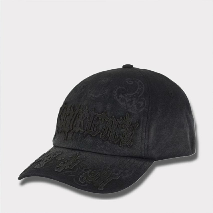 Supreme シュプリーム 2025SS Leather Applique 6-Panel Cap レザーアップリケ6パネルキャップ ブラック
