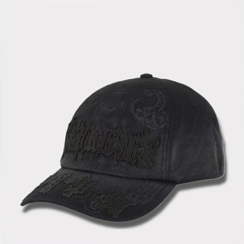 Supreme シュプリーム 2025SS Leather Applique 6-Panel Cap レザーアップリケ6パネルキャップ ブラック