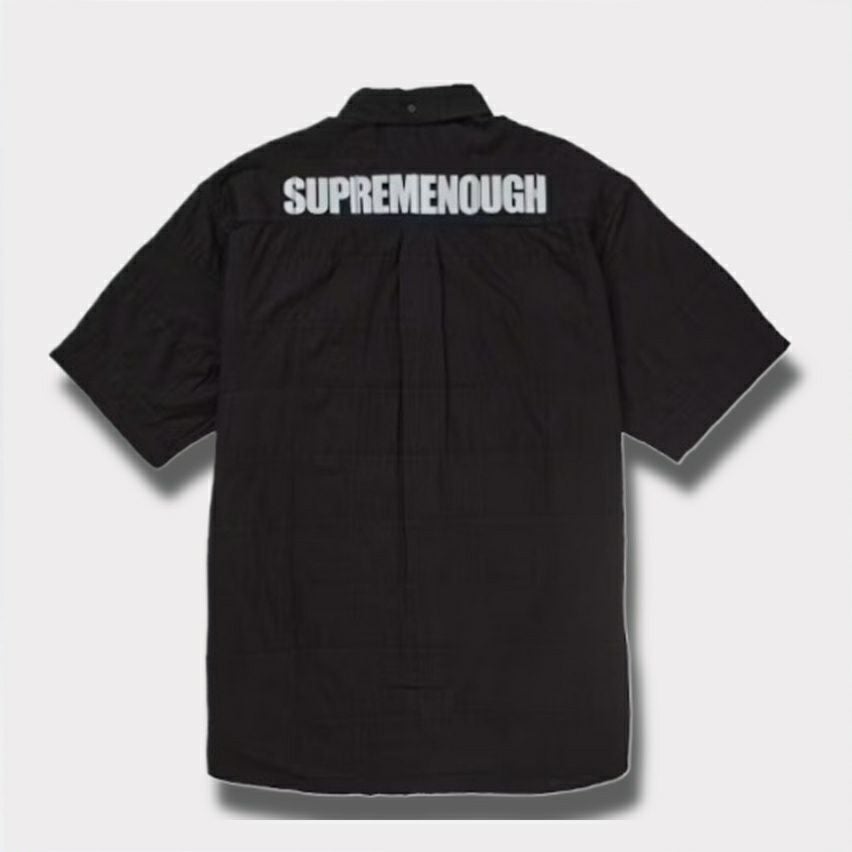 Supreme シュプリーム 2025SS GOODENOUGH Patchwork Madras S/S Shirt グッドイナフパッチワークショートスリーブシャツ ブラック 黒