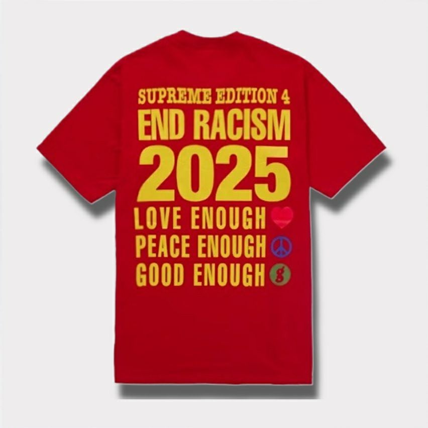 Supreme シュプリーム 2025SS GOODENOUGH End Racism Tee グッドイナフエンドレイシズムTシャツ　レッド1