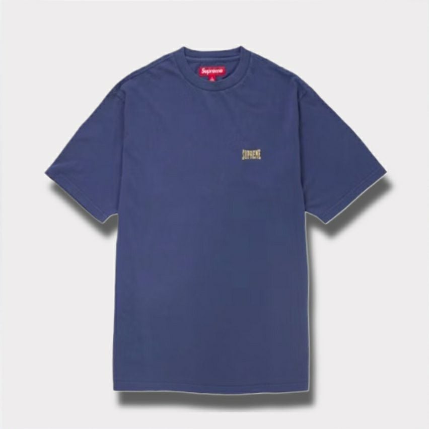 Supreme シュプリーム 2025SS Warm Up Washed S/S Top ウォーム アップ ウォッシュドショートスリーブトップTシャツ ネイビー