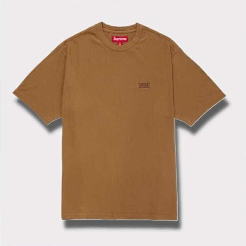 Supreme シュプリーム 2025SS Warm Up Washed S/S Top ウォーム アップ ウォッシュドショートスリーブトップTシャツ ブラウン