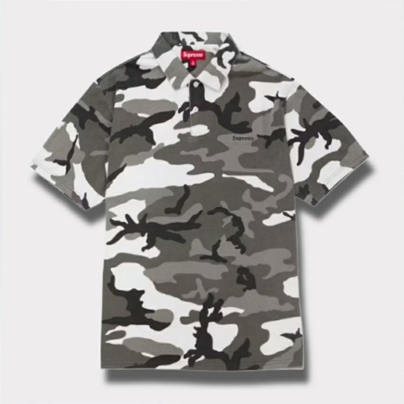  Supreme シュプリーム 2025SS Washed Camo Polo ウォッシュドカモポロシャツ スノーカモ