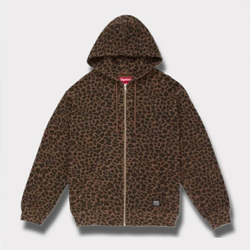 Supreme シュプリーム 2025SS Hooded Zip Up Thermal フードジップアップサーマル　レオパード