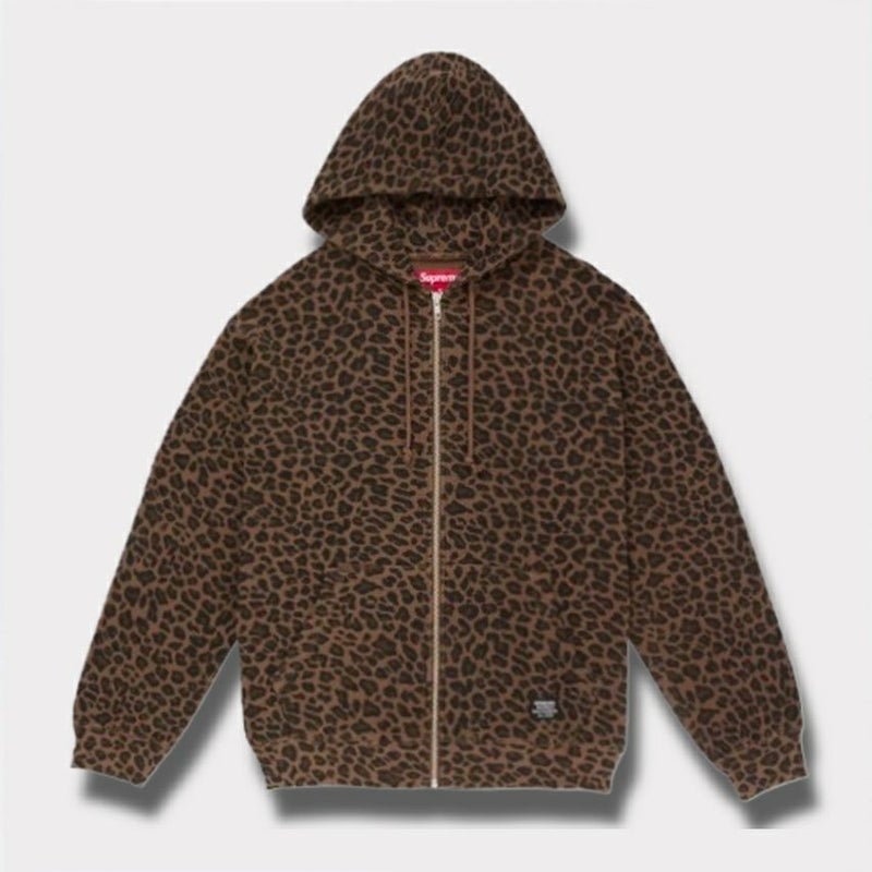 Supreme シュプリーム 2025SS Hooded Zip Up Thermal フードジップアップサーマル　レオパード