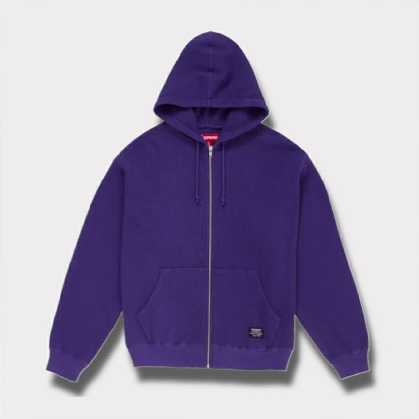 Supreme シュプリーム 2025SS Hooded Zip Up Thermal フードジップアップサーマル　パープル