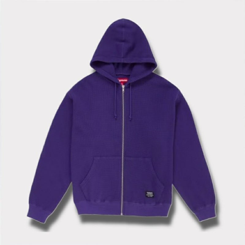 Supreme シュプリーム 2025SS Hooded Zip Up Thermal フードジップアップサーマル　パープル